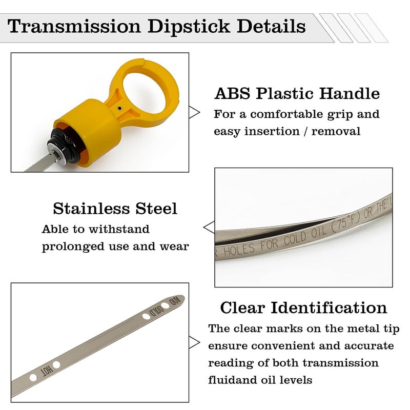 FBLOWMOD 53034117AB Transmission Fluid Dipstick, Compatible with Dodge Ram 2500 3500 6.7L 68RFE 2007-2022, Transmission Fluid Level Indicator, Replace 53034117AA - Image 4